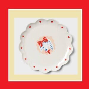Pillowfort™ Scallop Novelty Valentine Dog Dinner Plate, Poodle
